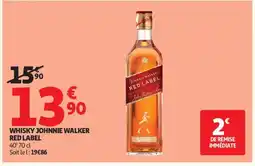 Auchan Supermarché RED LABEL Whisky johnnie walker offre