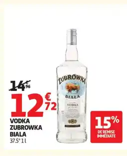 Auchan Supermarché ZUBROWKA BIALA Vodka offre
