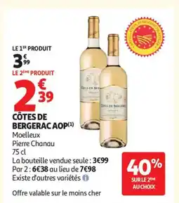 Auchan Supermarché Côtes de bergerac aop offre
