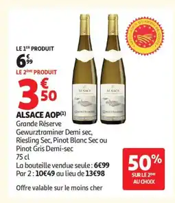 Auchan Supermarché ALSACE AOP offre