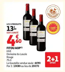 Auchan Supermarché DOMAINE DU LAUZIE Fitou aop offre