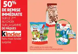 Auchan Supermarché KINDER Sur la gamme de pâques offre