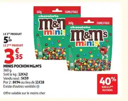 Auchan Supermarché M&M'S Mini pochon offre