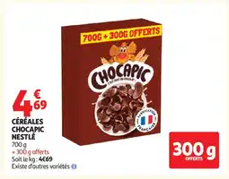 Auchan Supermarché Céréales chocapic nestlé offre