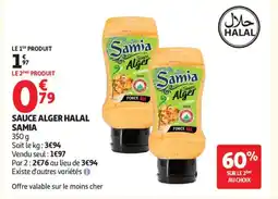 Auchan Supermarché SAMIA Sauce alger halal offre