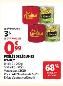 Auchan Supermarché D'AUCY Poêlée de légumes offre