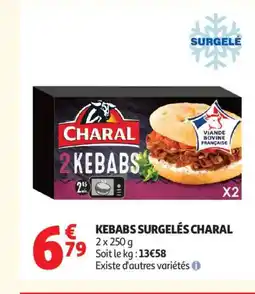 Auchan Supermarché CHARAL Kebabs surgelés offre