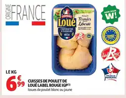 Auchan Supermarché Cuisses de poulet de loué label rouge igp offre