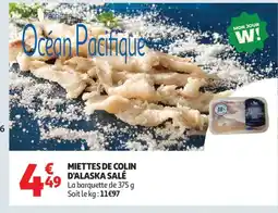 Auchan Supermarché Miettes de colin d'alaska salé offre