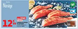 Auchan Supermarché 5 pavés de saumon atlantique offre