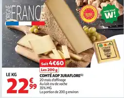 Auchan Supermarché Comté aop juraflore offre