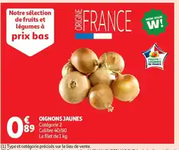 Auchan Supermarché Oignons jaunes offre