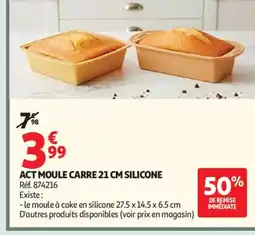 Auchan Supermarché Act moule carre silicone offre