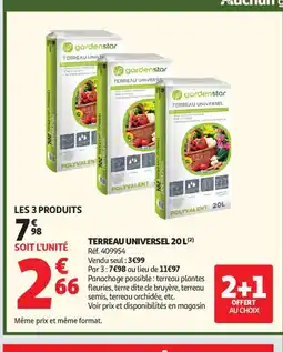 Auchan Supermarché Terreau universel offre