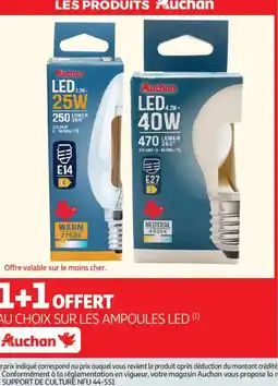 Auchan Supermarché AUCHAN Sur les ampoules led offre