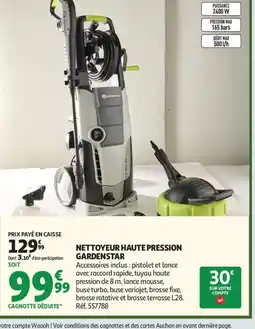 Auchan Supermarché GARDENSTAR Nettoyeur haute pression offre