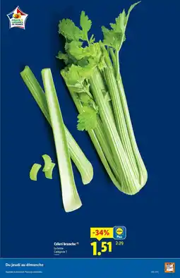 Lidl Céleri branche offre