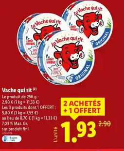 Lidl VACHE QUI RIT offre