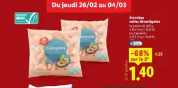 Lidl Crevettes cuites décortiquées offre