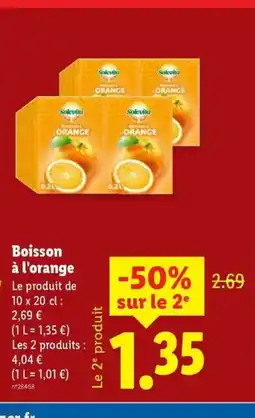 Lidl Boisson à l'orange offre
