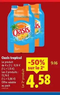 Lidl OASIS tropical offre