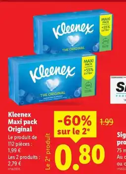 Lidl KLEENEX Maxi pack Original offre