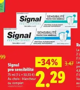 Lidl SIGNAL pro sensibilité offre