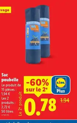 Lidl Sac poubelle offre