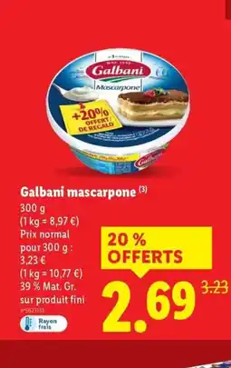 Lidl GALBANI Mascarpone offre
