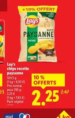 Lidl LAY'S chips recette paysanne offre