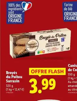Lidl Broyés du Poitou Sarrasin offre