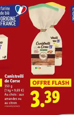 Lidl Canistrelli de Corse offre