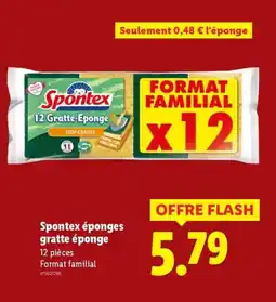 Lidl SPONTEX éponges gratte éponge offre