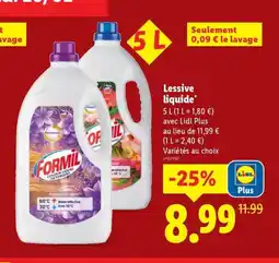 Lidl Lessive liquide offre