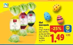 Lidl Œuf massepain offre