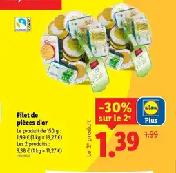 Lidl Filet de pièces d'or offre