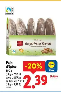 Lidl Pain d'épice offre
