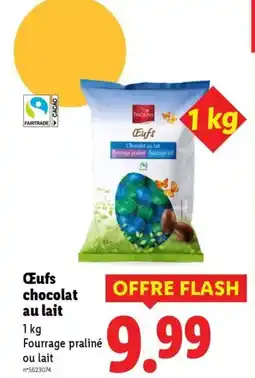 Lidl Œufs chocolat au lait offre