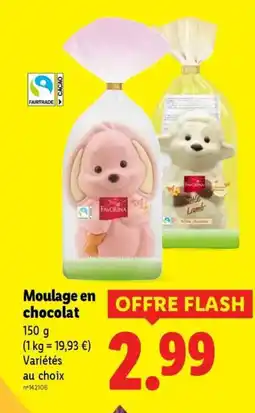 Lidl Moulage en chocolat offre