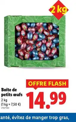 Lidl Boîte de petits œufs offre