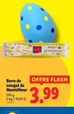 Lidl Barre de nougat de Montélimar offre