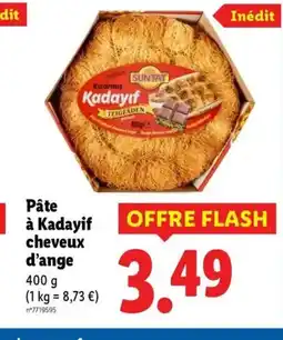 Lidl Pâte à Kadayif cheveux d'ange offre