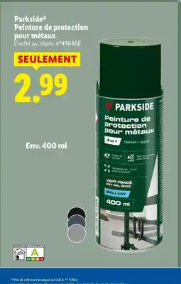 Lidl PARKSIDE Peinture de protection pour métaux offre