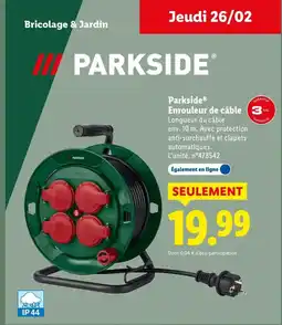 Lidl PARKSIDE Enrouleur de câble offre