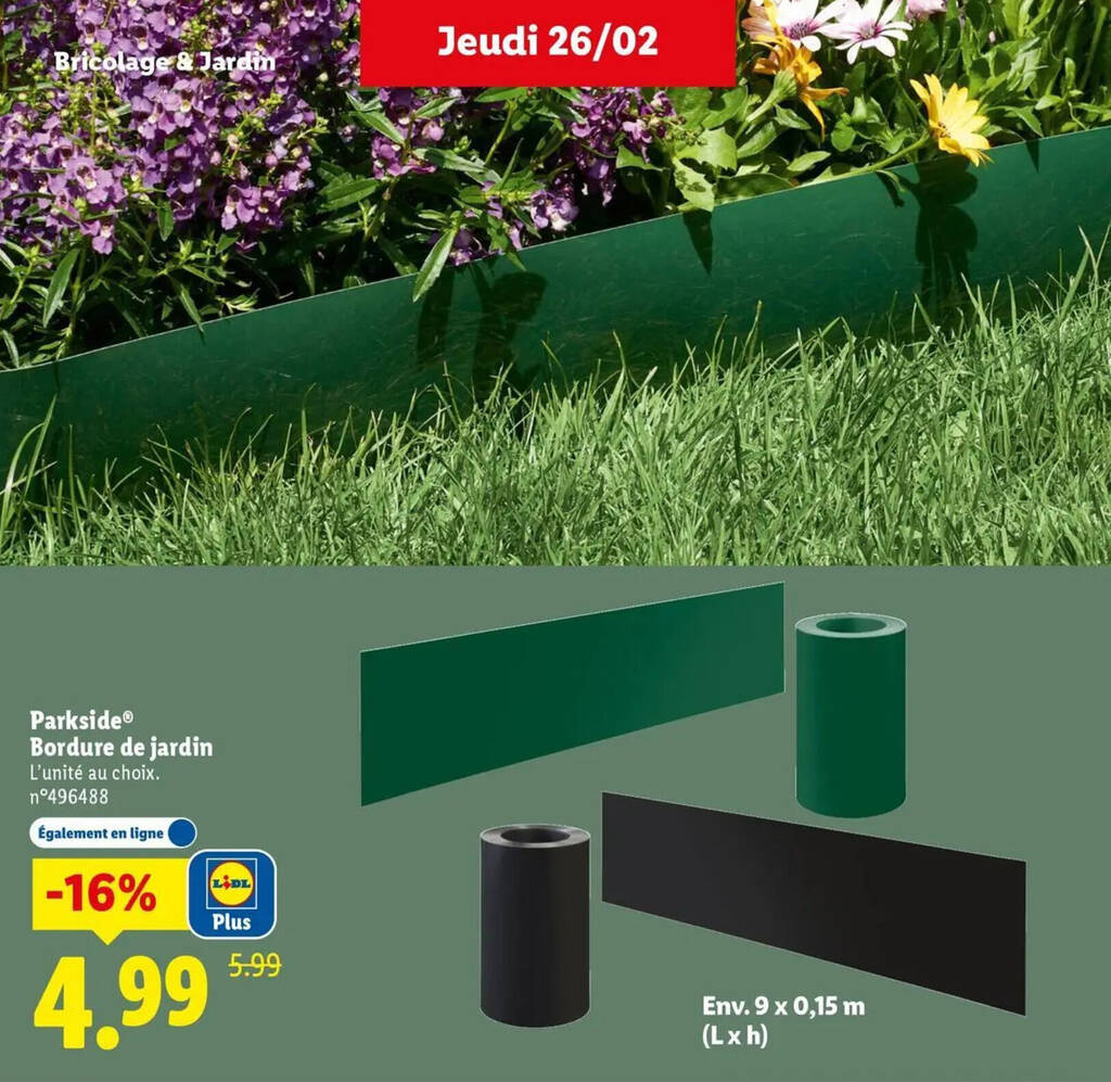 Bordure Jardin Lidl