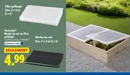 Lidl PARKSIDE Bâche de sol ou film grillagé offre