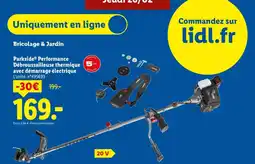 Lidl PARKSIDE Performance Débroussailleuse thermique avec démarrage électrique offre