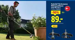 Lidl PARKSIDE Performance Débroussailleuse sans fil 2 en 1 offre