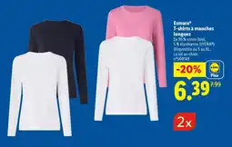 Lidl ESMARA T-shirts à manches longues offre