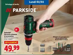 Lidl PARKSIDE Perceuse-visseuse et accessoires offre